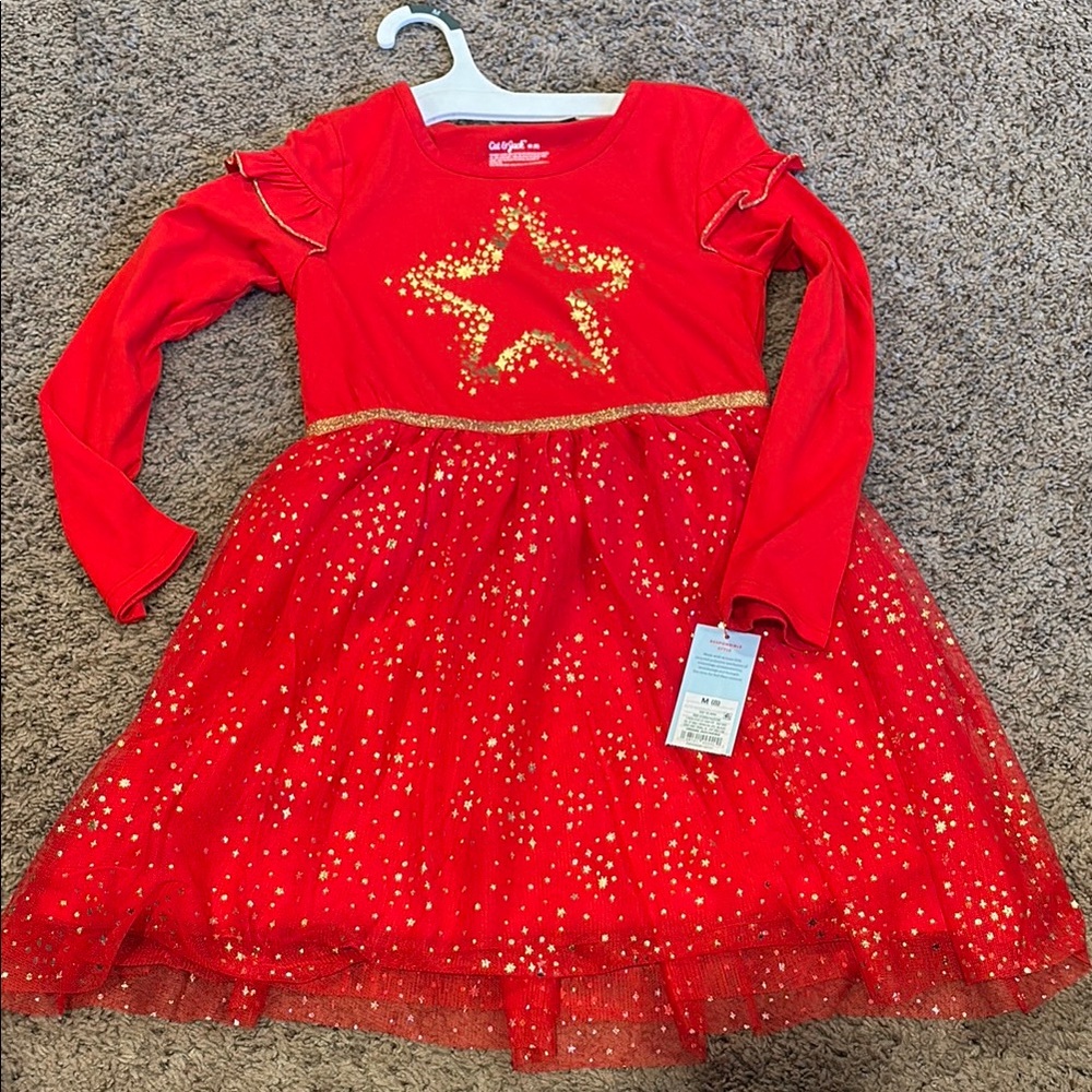 Target Red and Gold Dress  with Glittery Star  Design